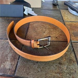 Men's Tan Leather Magnanni belt sz 36